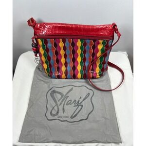 VINTAGE 80's Sharif Rainbow Crossbody Bag